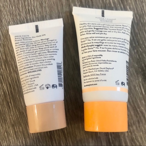 NEW Drunk Elephant sunscreen+cleanser bundle - Picture 2 of 2